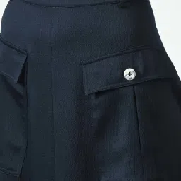 Office & You Navy A-Line Skirt image 4