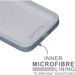 Sprig Liquid Silicone Back Cover for Apple iPhone 13 (Grey) image 3