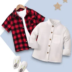 VANI COUTURE Boys Buffalo Checks Checked Casual Shirt-picture-41