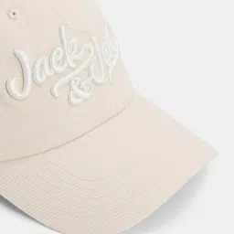 Jack & Jones Marshmallow Embroidered Cap image 4