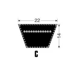 JK Transpower C77 Poly F Plus PB Classical Belt image 2