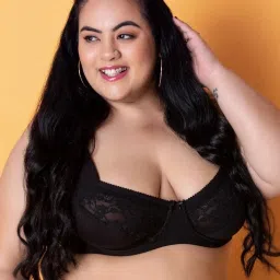 Clovia Black Cotton Full Coverage Bra image 4