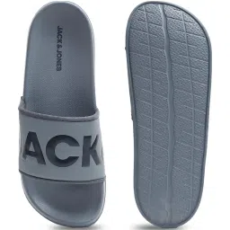 Jack & Jones Men's Ultimate Grey Slides image 4