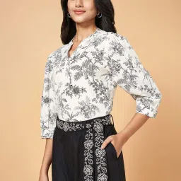 Honey by Pantaloons Off-White Printed Top image 4
