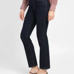 levi's Women's 711 Blue Skinny Fit Mid Rise Jeans image 4