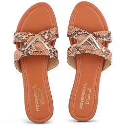 Hoversoul X D'Lorzeri Women's Lido Tan Sandals image 4