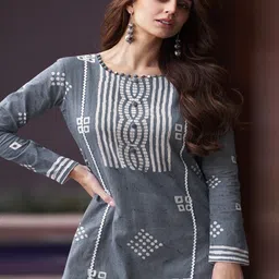DRAVINAM Trends Geometric Printed Pure Cotton Unstitched Dress Material-picture-34