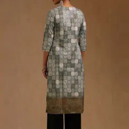 Soch Grey Regular Fit Printed Kurta image 2