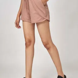 Ajile by Pantaloons Pink Cotton Shorts image 3
