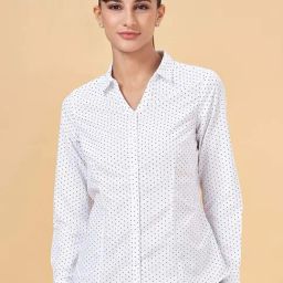 Annabelle by Pantaloons White Polka Dots Formal Shirt-picture-24