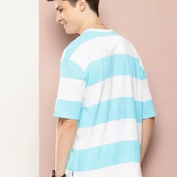 Harvard Pure Cotton Drop-Shoulder Sleeves Striped T-shirt image 4