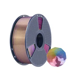 Sunlu Silk PLA+ 1.75mm Four Color- Gold Purple Red Blue Filament – 1kg Spool image 1