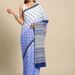 BUTA BUTI Ethnic Motifs Printed Pure Cotton Saree-picture-28