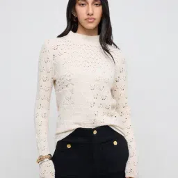 LOV by Westside Off-White Knitted Sweater-image-94