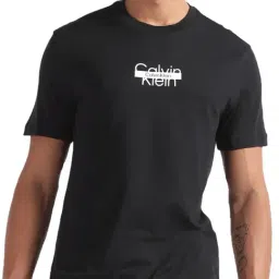 Calvin klein Jeans Black Logo Regular Fit T-Shirt-image-89