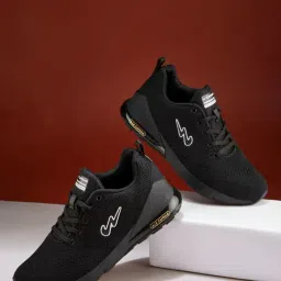 Campus Men's North Plus Core Black Running Shoes-image-1