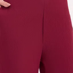 DressBerry Self Design Round Neck Top With Trouser image 2