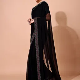 Leelavati Embellished Pure Chiffon Saree image 2