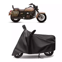 Auto Pearl Polyester Two Wheeler Cover for UM Renegade (Grey)-picture-29