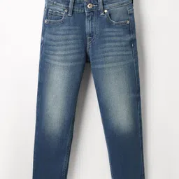 Pepe Jeans Cotton Woven Full Length Solid Coloured Jeans - Blue-image-99