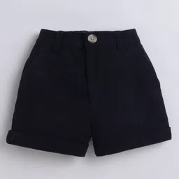 Aww Hunnie Corduroy Ribbed Shorts - Blue-picture-11