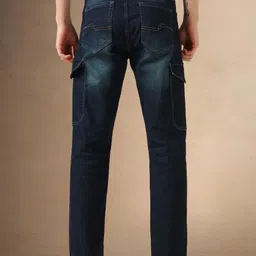 Dennis Lingo Men Relaxed Fit Low Distress Light Fade Stretchable Jeans image 3