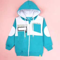 KiddoPanti Boys Printed Hooded Sweatshirt image 5