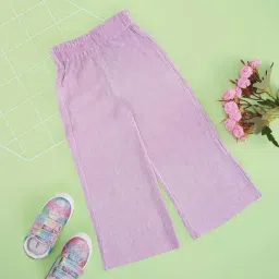 Pantaloons Junior Girls Orchid Bloom Solid Track Bottoms & Joggers-picture-25