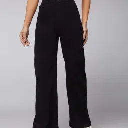 DOLCE CRUDO Black Plain Jeans-picture-26