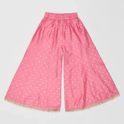 Akkriti by Pantaloons Girls Coral Pink Printed Suit Set image 4