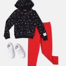 Jockey Kids Red Solid Leggings image 4