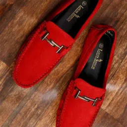 Louis Stitch Men's Ferrari Red Casual Loafers-picture-36