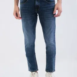 Spykar Bluish Grey Cotton Slim Fit Jeans-image-73