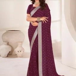 Saree Mall Purple Woven Saree With Unstitched Blouse-picture-35