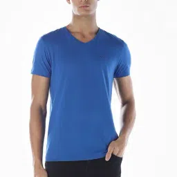 Jack & Jones Blue Cotton Regular Fit T-Shirt-picture-40