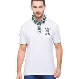Giordano White Slim Fit Polo T-Shirt-picture-14