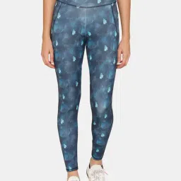 Zelocity by Zivame Multicolor Printed Tights-image-20