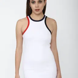Forever 21 White Regular Fit Bodycon Dress-image-73