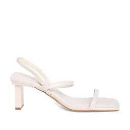 Aldo Women's White Sling Back Sandals-image-2