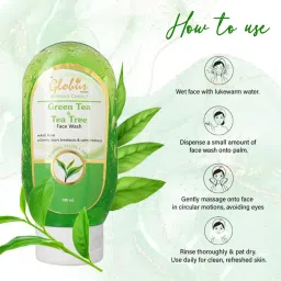 globus naturals Globus Remedies Blemish Control Green Tea & Tea Tree Face Wash - Pack of 3 image 4