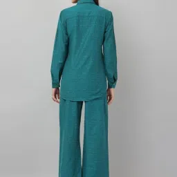 Kaanchie Nanggia Green Causal Wear Shirt and Pant Set image 4