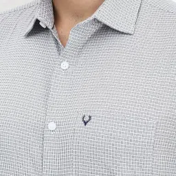 Allen Solly Grey Slim Fit Printed Shirt image 4
