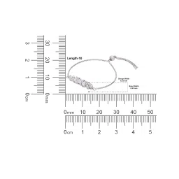 crash.club by CKC Sterling Silver Triple Round & Leaf CZ Bracelet for Women image 4