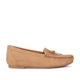 Bata Women's CATHINIA Brown Loafers-image-81