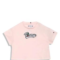 Tommy Hilfiger Kids Pink Solid T-Shirt-picture-5