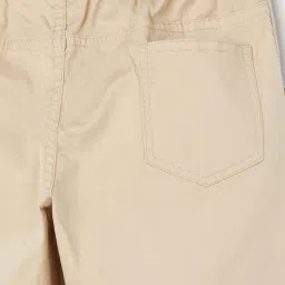Fame Forever by Lifestyle Boys Beige Cotton Solid Full Sleeves Woven Joggers image 4