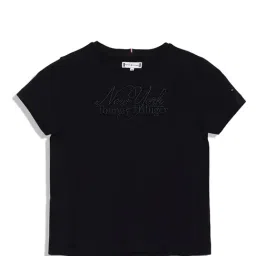 Tommy Hilfiger Kids Black Solid T-Shirt-picture-11