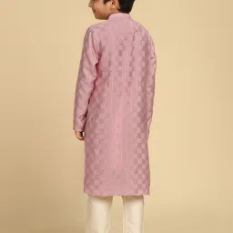 Kisah Kids Pink Checks KurtaSets image 4