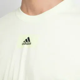 Adidas Green Cotton Regular Fit T-Shirt image 5