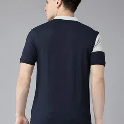PERFKT-U Men ColourblockedPolo Collar T-shirt image 3